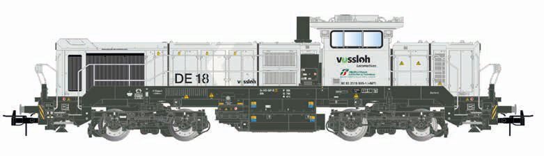 Rivarossi HR2969 FS Mercitalia S&amp T  Diesellok Vossloh DE 18  grau  Ep. VI